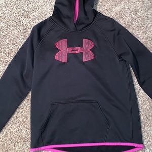 under armour black and pink sweatshirt
